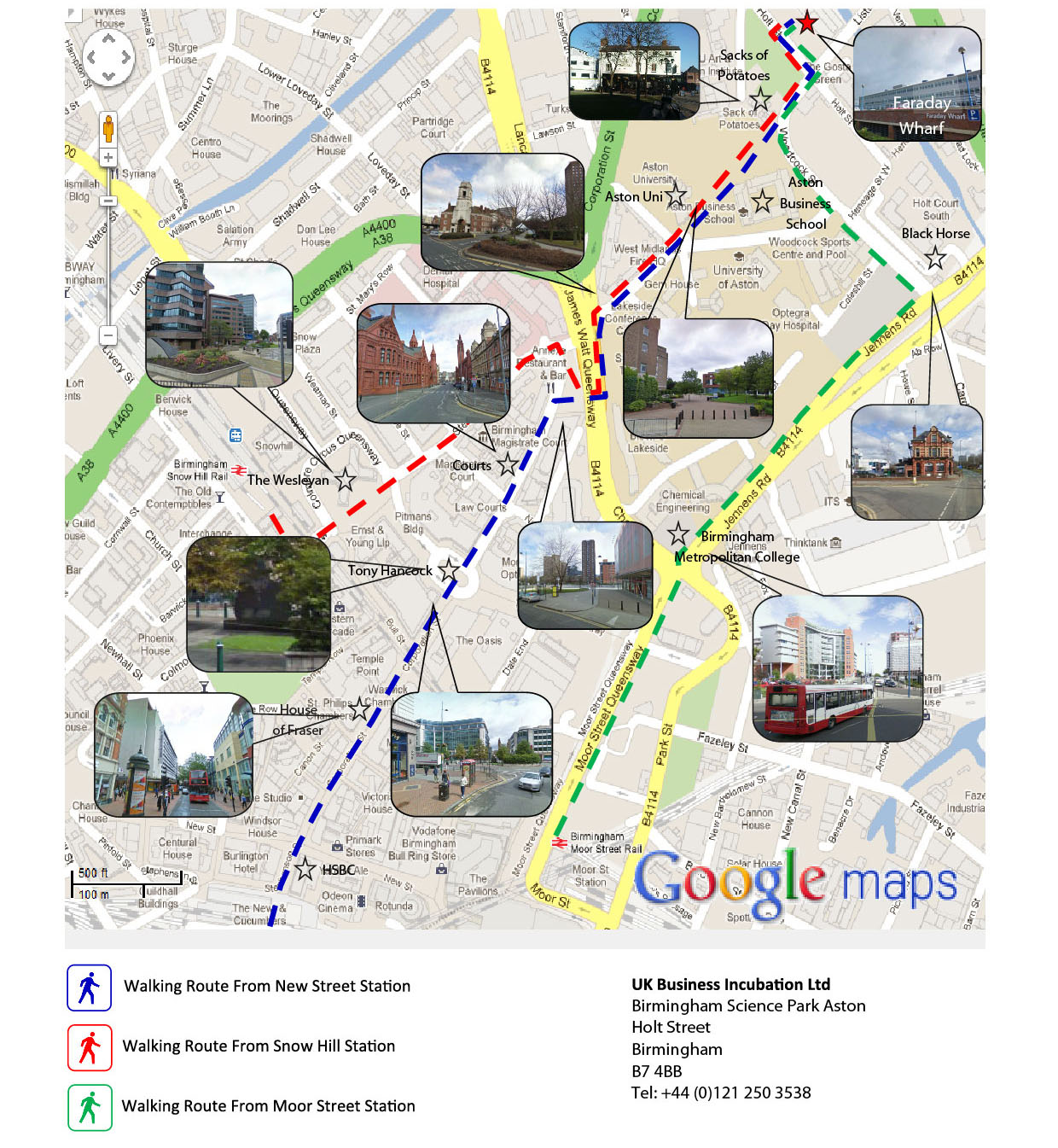 Faraday Wharf Map